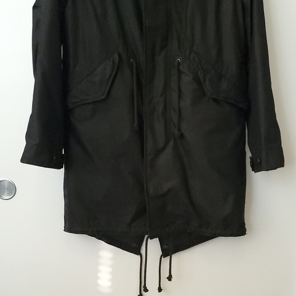 TNA Aritzia Brittania Black Parka Coat XS - Picture 16 of 16